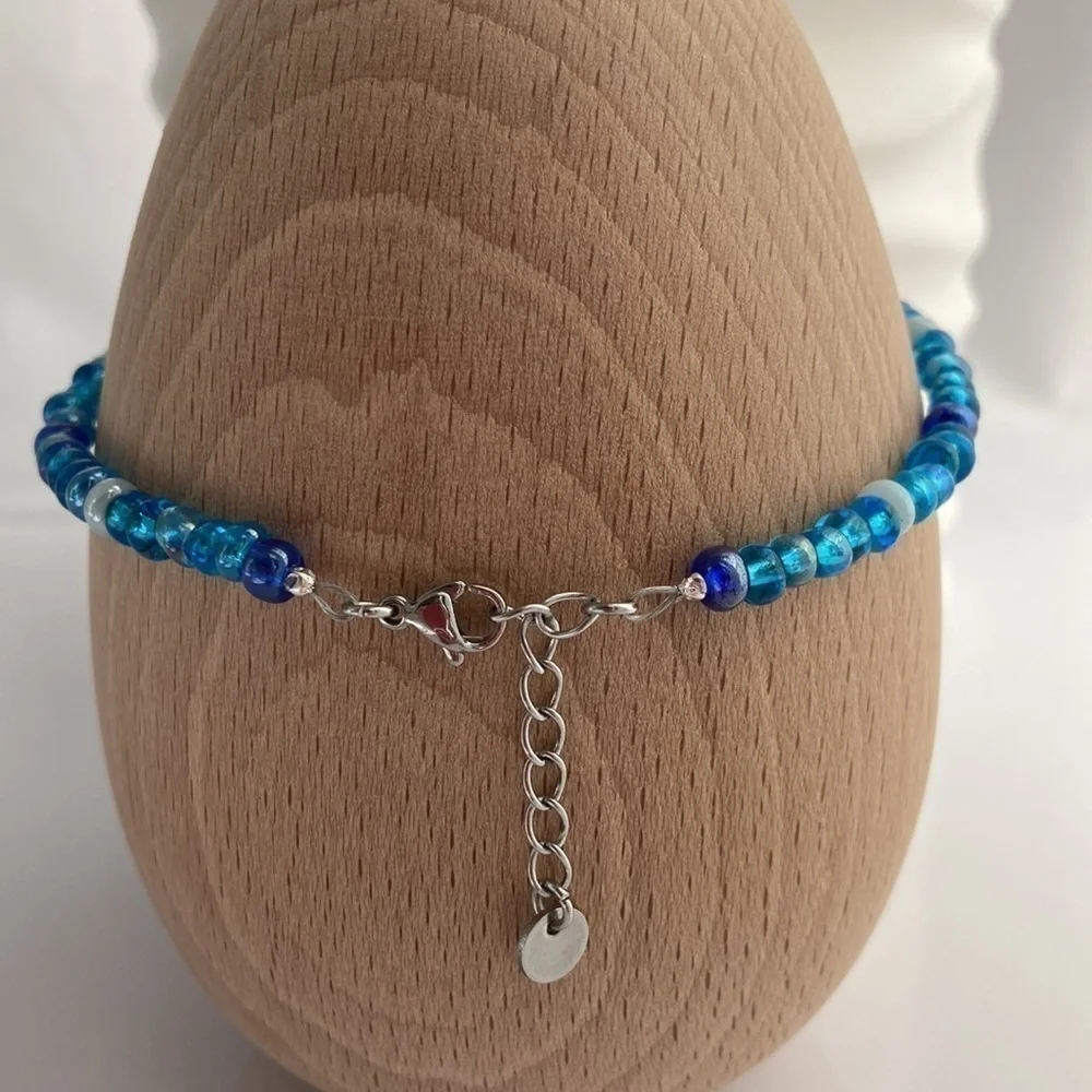 Hand Crafted blue glass